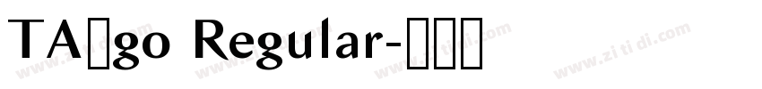 TA_go Regular字体转换